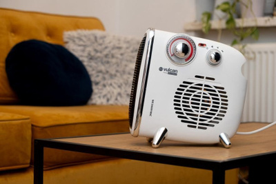 Грејач со вентилатор Eldom HL12 Vulcan, 1800W, прилагодлив термостат, бел