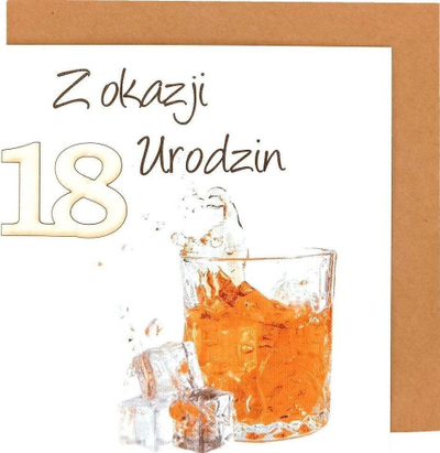 Kartolinë urimi Naem Birthday Card, ditlindje 18 vjeç, shumëngjyrëshe