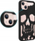 Kapak Skull për iPhone 14, TPU i butë, me kafka, ngjyrë e zezë mat