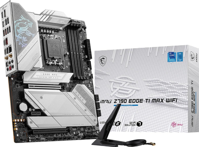 Pllakë amë MSI MPG Z790 EDGE TI MAX WIFI, ATX, LGA 1700, argjendi