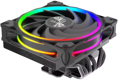 Ftohës CPU Akasa SOHO H6L RGB, kompakt, RGB adresues, i zi