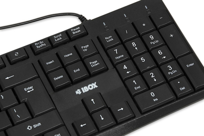 Tastierë IBOX Eris, QWERTY, USB, e zezë