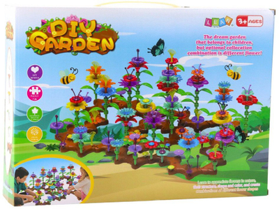 Set ndërtimi Creative Garden Flowers Building Set, 198 pjesë, shumëngjyrësh