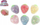 Lodër antistres Van Manen Squeeze Ball Strawberry, top luleshtrydhe 6 cm, me shkëlqim, shumëngjyrësh