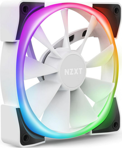 Ventilator për kompjuter Nzxt Aer RGB 2 120mm, i bardhë
