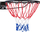 Kosh basketbolli GCS për jashtë, portativ, i kuq