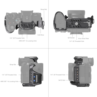 Mbajtës SmallRig Rhinoceros për Sony a7R V, a7 IV & a7S III