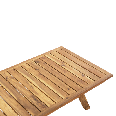 Set mobilje kopshti Rosswell HM6084.02, 4 pjesë, dru akacie me litar, jastëkë bezhë
