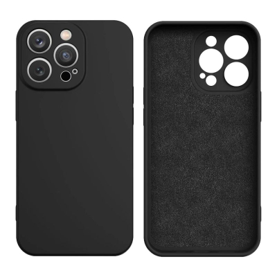 Заштитна маска Hurtel Silicone Case за Samsung Galaxy S25 Edge, силикон, црна
