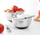 Set tasa për përziere Brabantia Mixing Bowl, çelik inox 1L 1.6L 3L, mat, të zeza