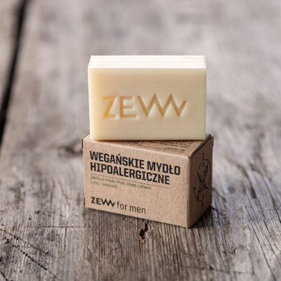 Веган хипоалергиски сапун за мажи Zew for Men, без мирис