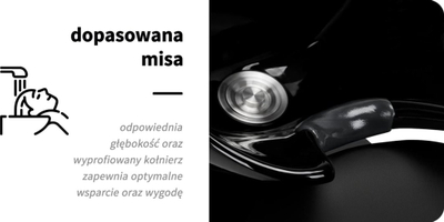 Lavaman flokësh Activeshop Gabbiano Malaga, qeramikë, me karrige ergonomike, i zi me ari