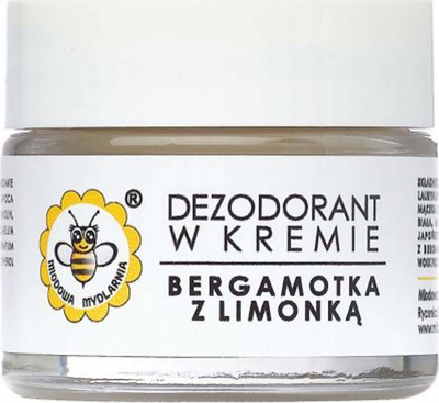 Dezodorant krem Miodowa Mydlarnia Mini Bergamot Lime, 20g