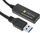 Kabllo USB Techly ICUR30100G, USB 3.2 Gen 1, 10 m, e zezë