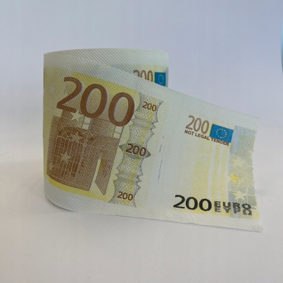 Letër tualeti Mad Monkey Toilet Paper 200 Euro, me print kartëmonedhe 200€