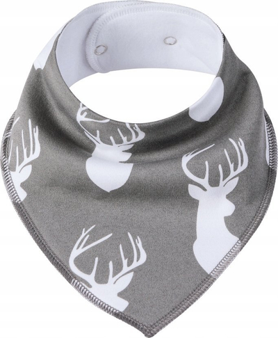 Përparëse-shall pambuku “Cotton Bib Scarf with Foxes”, pambuk 100%, që s’e merr uji, shumëngjyrëshe