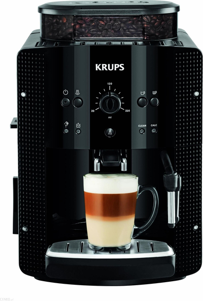Makina automatike e kafesë Krups EA8108 Roma, 15 bar, grirës i integruar, e zezë