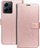 Këllëf libri Forcell Mezzo për Xiaomi Redmi Note 12 4G, me mbajtëse kartash, mbyllje me magnet, rozë gold