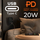 Shpërndarës rryme Maclean MCE249 F/B, 2x prizë, 4x USB PD 20W, i zi