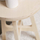 Tabure druri Today Round Wooden, Ø 38 cm, bezhë