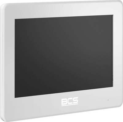 Monitor video interfonie BCS BCS-MON7600W-2, ekran 7", PoE, i bardhë