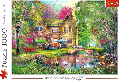 Puzzle Trefl Forest Haven, 1000 copa, peizazh pylli, shumëngjyrësh