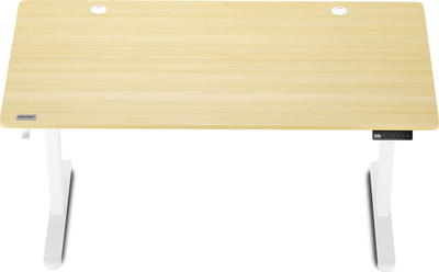 Tavolinë SENSE7 Nojo, 140cm x 70cm, e bardhë/ druri e hapur