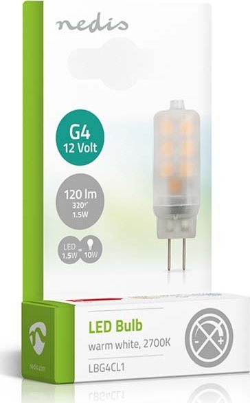 Llambë LED Nedis G4, 1.5W, 120 lm 2700K, dritë e bardhë e ngrohtë