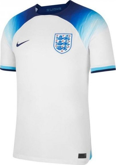 Fanellë futbolli Nike England Home 2022 23, Stadium Replica, për burra, e bardhë