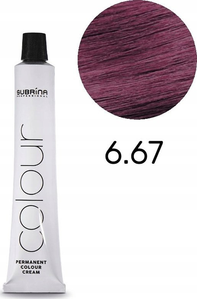 Bojë flokësh Subrina Professional Vibrant Color 6/67, e përhershme, 100 ml