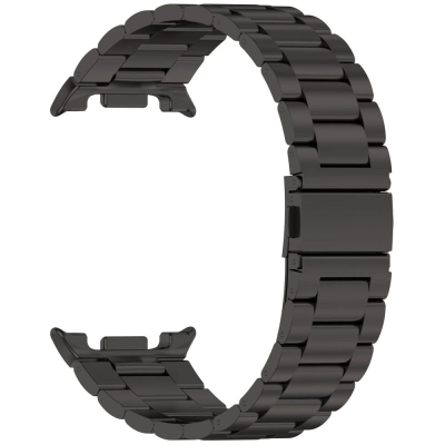 Rrip ore i mençme Tech-Protect Stainless Steel për Samsung Galaxy Watch 8 e 8 Classic, çelik inox, me hallka metalike, i zi