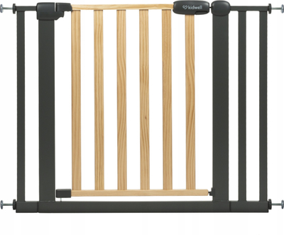 Portë sigurie për kalamaj Kidwell Trasti, 74-105 cm, metal dhe dru, gri