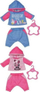 Set rrobash sportive për kukulla BABY Born, 2 copë, 43 cm, rozë e blu