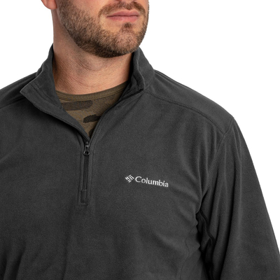 Bluzë polar Columbia Klamath Range II Half Zip M, material poliester, me jakë të lartë, e zezë