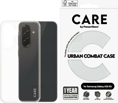 Kopertinë PanzerGlass CARE Samsung Galaxy A35 5G Urban Combat, transparente