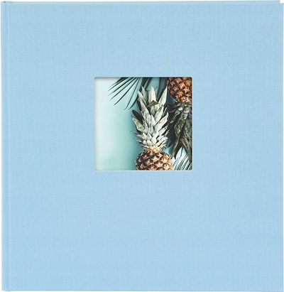 Album fotosh Goldbuch Bella Vista 27729, 30x30cm, kapak me pëlhurë, blu e çelët