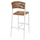 Stool bar alumini HM5789.01, bardhë/ bezhë