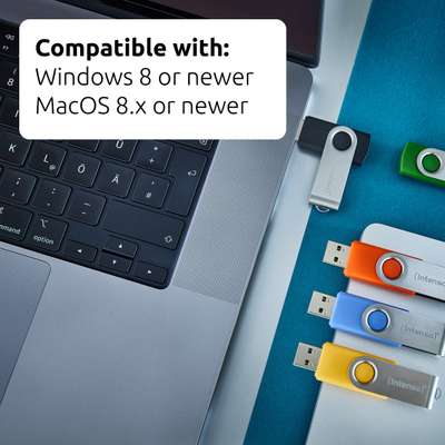 USB Intenso Office Line, 256GB, USB 3.2, set 5 copë shumëngjyrëshe