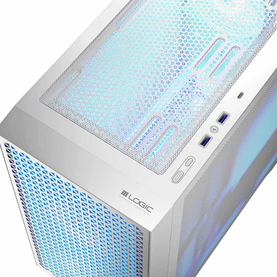 Kasa PC Logic Concept Dart Pro, mini tower, ARGB, e bardhë