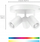 Spot tavan inteligjent WiZ Imageo, LED RGB 3x5W, Wi‑Fi Bluetooth, i bardhë