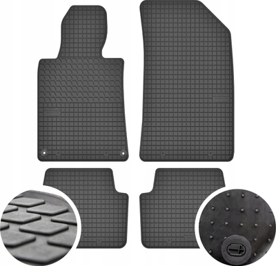 Tapeta gome për makinë Petex Peugeot 508 I 2010-2017, set 4 copë, të zeza