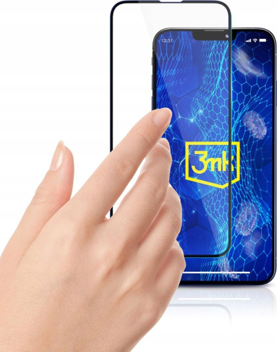 Xham mbrojtës 3mk HardGlass Max Lite për Poco X6 Pro 5G, 0.3mm, fortësi 9H, i zi