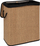 Kosh drejtkëndor rrobash 100L, 52x32x63 cm, Bamboo MDF, kafe me të zezë