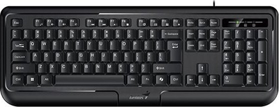 Tastierë Genius KB-118 II Copilot, me kabllo USB, rezistente ndaj ujit, e zezë