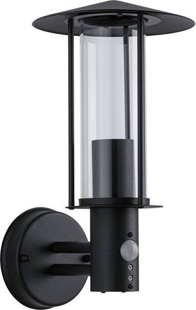 Aplice murale Paulmann Dark, IP44, me sensor lëvizje, gri e errët