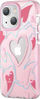 Заштитна маска за телефон Kingxbar Heart Star, за iPhone 14 Plus, ТПУ, розова