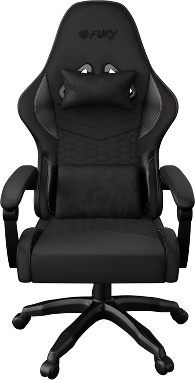 Karrige gaming Fury Shinai S4, mekanizëm gas lift klasa 4, jastëk për mesit, e zezë