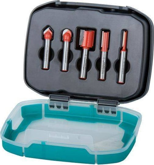 Set prerës Wolfcraft Groove Cutter, 5 copë, i argjendtë