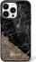 Guaskë telefoni Guess GUHCP14SLCSGSGK për iPhone 14, Liquid Glitter Marble, e zezë