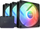 Ventilatorë për kasë PC NZXT F120 RGB Core, 120mm PWM, set me 3 copë, ngjyrë e zezë